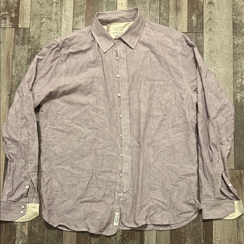 Rag & Bone Purple Casual Button Down Shirt